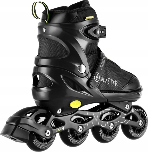 Rolki Nils Extreme Blaster NA18168A 31-34 S Czarne (5907695557084) - obraz 3