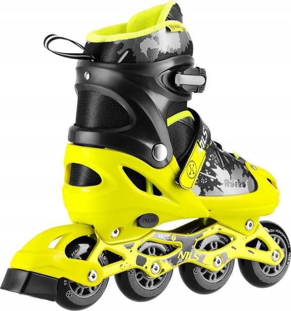 Rolki Nils Extreme Rocko NA18137A 39-42 L Żółte (5907695557176) - obraz 3