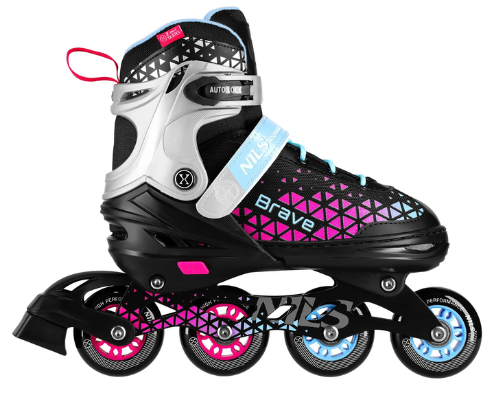 Łyżworolki Nils Extreme Brave 4 w 1 NH18190A 29-33 S Różowe (5907695556926) - obraz 6