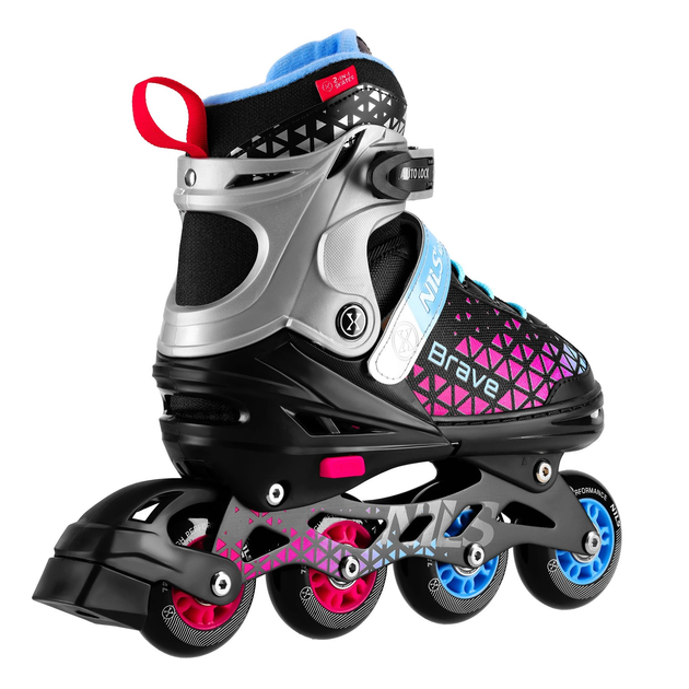 Łyżworolki Nils Extreme Brave 4 w 1 NH18190A 29-33 S Różowe (5907695556926) - obraz 7