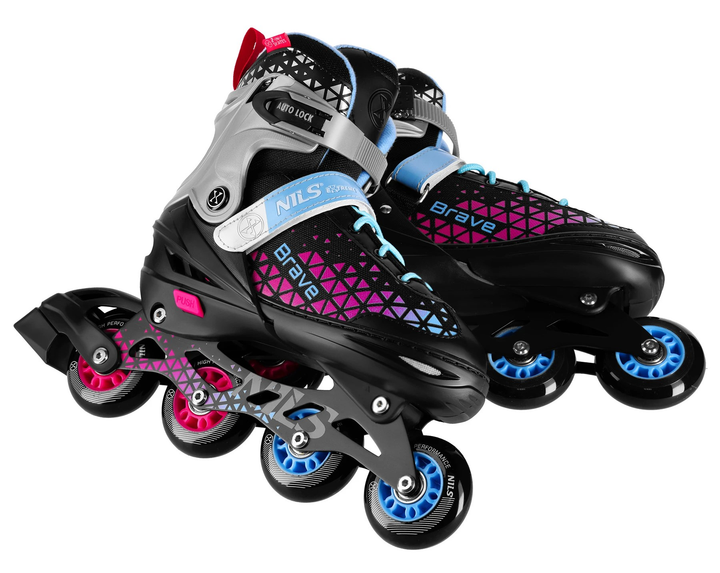 Łyżworolki Nils Extreme Brave 4 w 1 NH18190A 29-33 S Różowe (5907695556926) - obraz 8