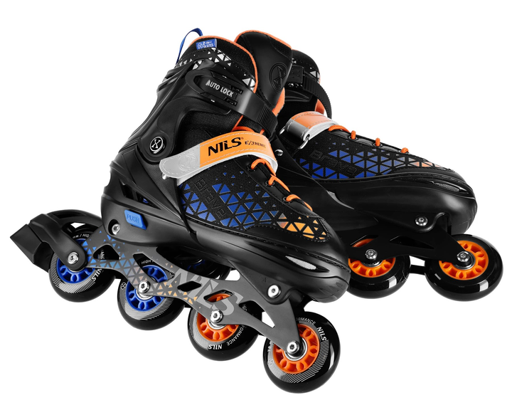 Роликові ковзани Nils Extreme Brave 4 в 1 NH18190A 39-43 L Оранжеві (5907695556902) - зображення 8