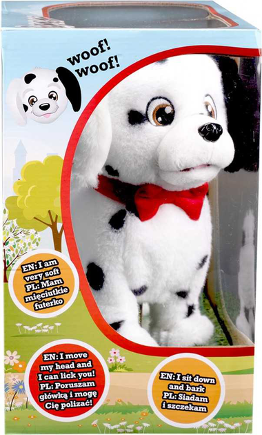 Zabawka interaktywna piesek TM Toys Puppy Luv Pepper Biało-czarny (5904754608657) - obraz 2