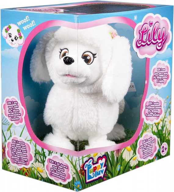 Zabawka interaktywna piesek TM Toys Puppy Luv Lily Biały (5904754608763) - obraz 2