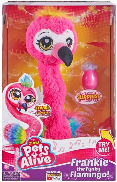 Інтерактивна іграшка Zuru Pets Alive Flamingo Pink (0193052023803) - зображення 1