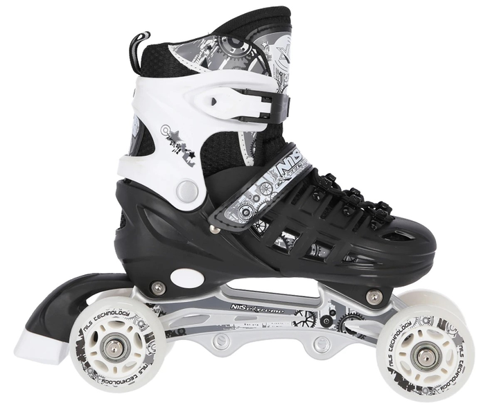 Łyżworolki Nils Extreme 4 w 1 NH10905 39-42 L Czarne (5907695532777) - obraz 5