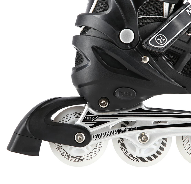 Łyżworolki Nils Extreme 4 w 1 NH10905 39-42 L LED Czarne (5907695520125) - obraz 5