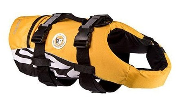 Kamizelka Ezydog Life jacket M 38-50 cm 18-27 kg żółty (5708214988552) - obraz 1