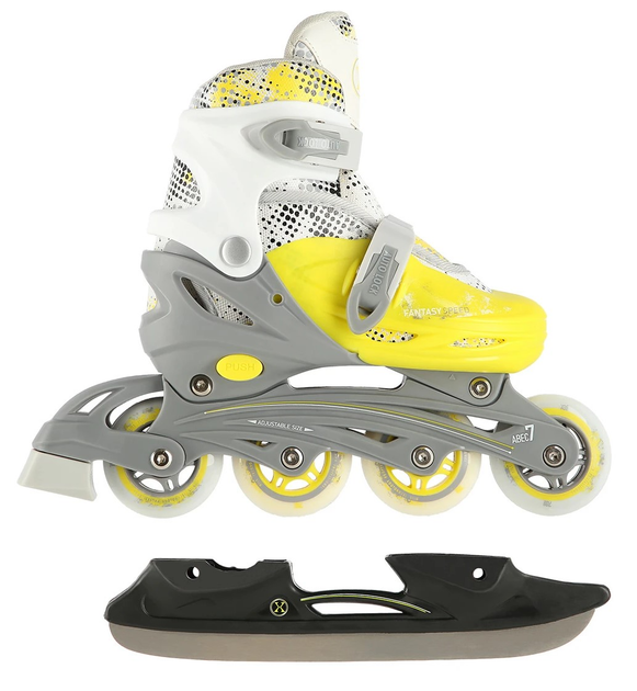 Łyżworolki Nils Extreme 4 w 1 NH18331 31-34 S Limonkowy (5907695596441) - obraz 10