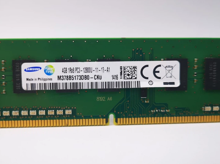 Оперативна пам'ять Samsung DDR3 4GB 1600Mhz для AMD та Intel (M378B5173DB0-CK0) - Б/В - Фото 2 Оперативна пам'ять Samsung DDR3 4GB 1600Mhz для AMD та Intel (M378B5173DB0-CK0) - Б/В - зображення 2