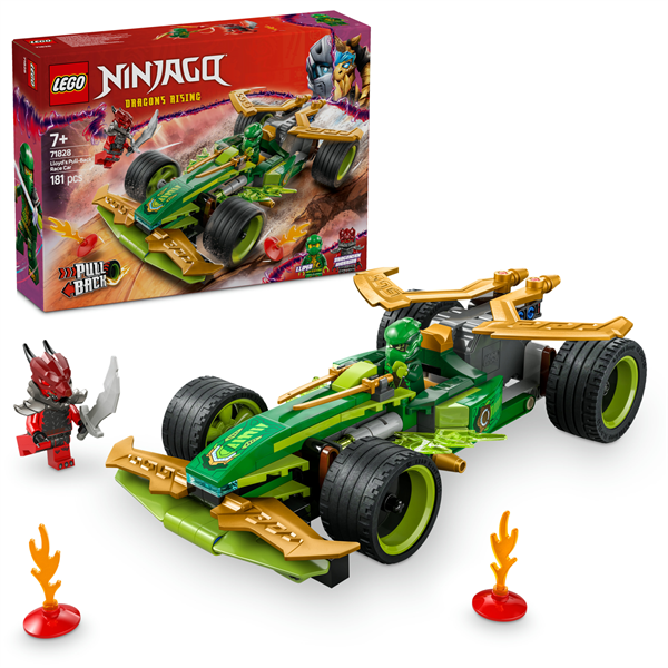 Конструктор LEGO NINJAGO Автомобиль для гонок Ллойда с инерционным двигателем 181 деталь с 7 лет 71828 - Фото 1 Конструктор LEGO NINJAGO Автомобиль для гонок Ллойда с инерционным двигателем 181 деталь с 7 лет 71828 - изображение 1