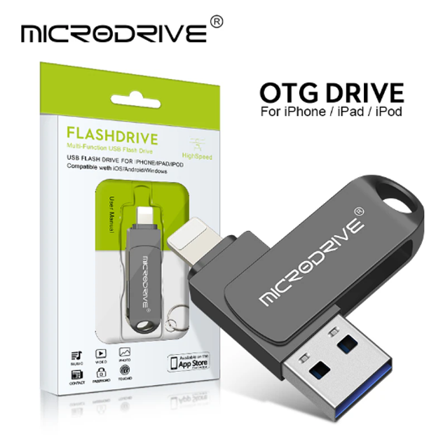Флешка для айфона и компьютера Microdrive 256 GB USB 3.0 для Iphone ...