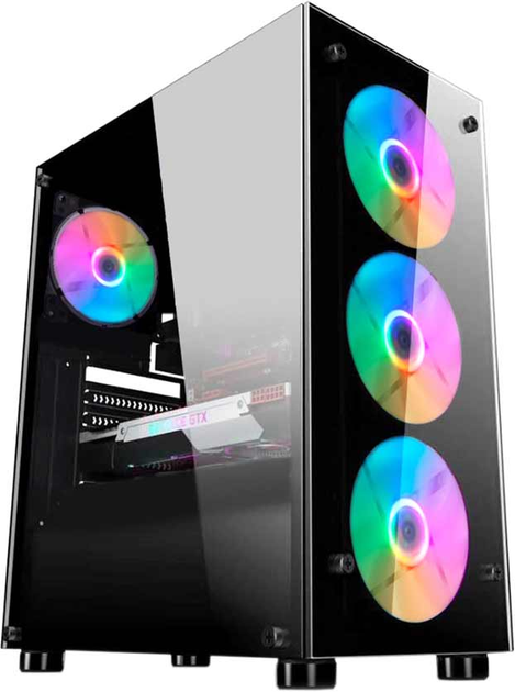 Корпус 1stPlayer V3-A-4G6 Black - зображення 1