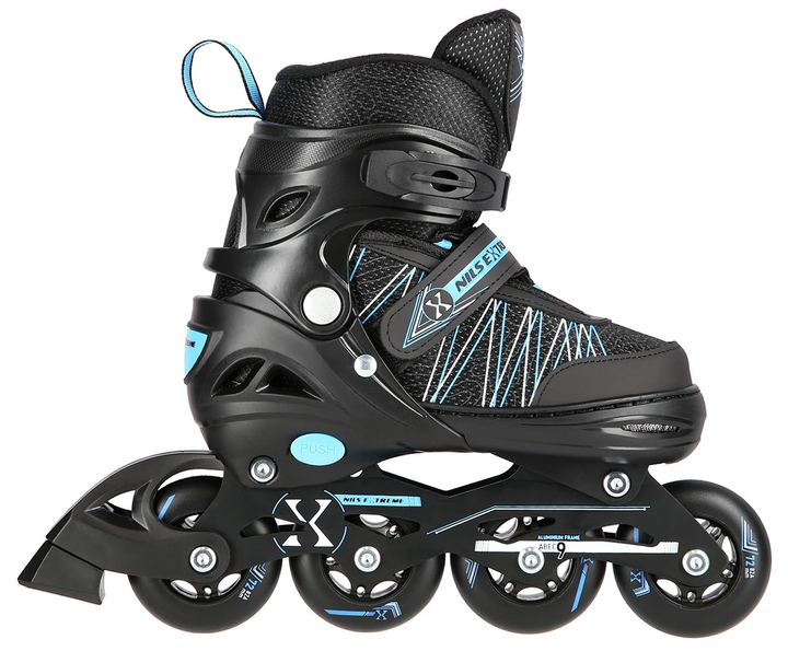 Роликові ковзани Nils Extreme 2 в 1 NH11912 A 31-34 S Чорно-Сині (5907695543056) - зображення 4