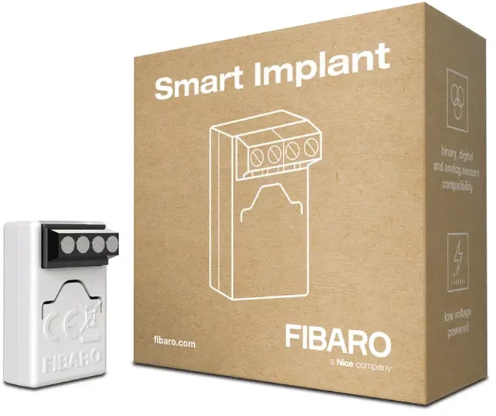 Przekaźnik Rosumne FIBARO Smart Implant FGBS-222 (5902701701475) - obraz 1