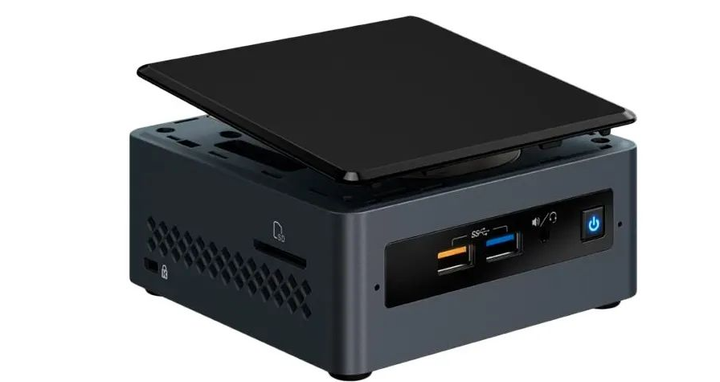 Мини ПК Intel NUC / Intel Celeron J4005 / 2 х HDMI / LAN / Wi-Fi 5 / Bluetooth 5.0 / Серый - изображение 2