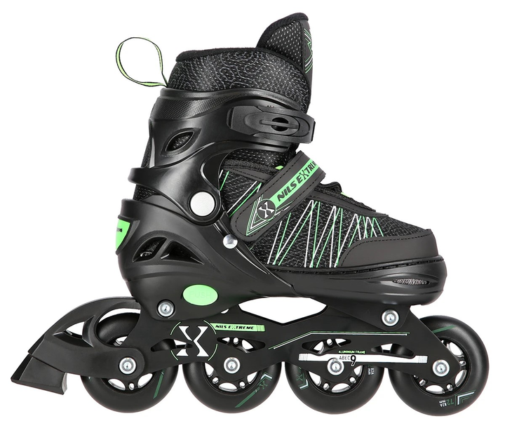 Łyżworolki Nils Extreme 2 w 1 NH11912 A 35-38 M Czarno-Zielone (5907695543094) - obraz 5