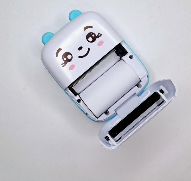 Термопринтер Mini Printer детский с термопечатью MO-X5 голубой - изображение 3