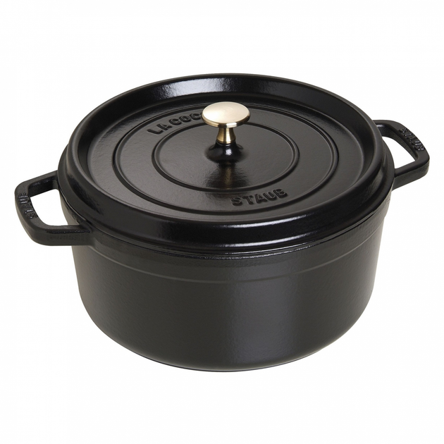 Garnek z pokrywką Staub czarny 5.25 l (3272341026255) - obraz 1