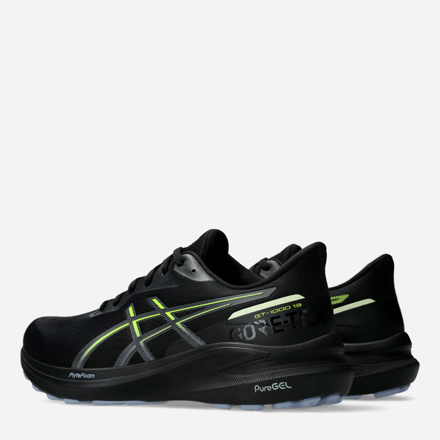 Чоловічі кросівки для бігу ASICS GT-1000 13 GTX 1011B857-001 41.5 (8US) 26 см Чорний/Жовтий (4550457885836) - зображення 4
