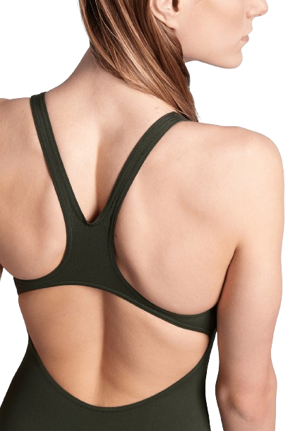 Жіночий суцільний купальник для плавання в басейні Arena Team Swimsuit Swim Pro Solid (004760-900-38) 38 оливковий - Фото 3 Жіночий суцільний купальник для плавання в басейні Arena Team Swimsuit Swim Pro Solid (004760-900-38) 38 оливковий - зображення 3