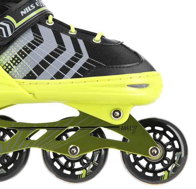 Łyżworolki Nils Extreme 4 w 1 NH18192 34-38 M Czarno-Zielony (5907695599473) - obraz 12