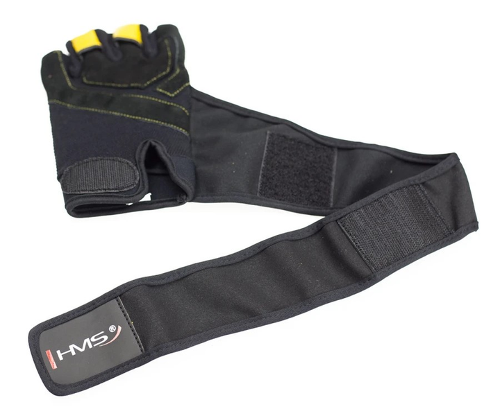 Rękawiczki treningowe HMS RST01 S Żółte (5907695523089) - obraz 5