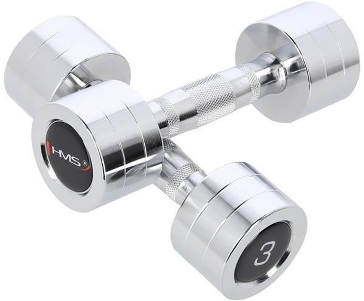 Гантелі HMS хромові 2 x 3 кг CHD03 (5907695592368) - зображення 3