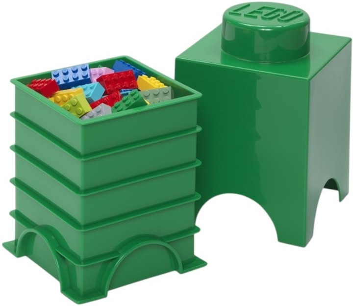 Контейнер LEGO Room Copenhagen Storage Brick 1 Green (40011734) - зображення 3