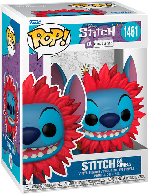 Фігурка Funko Pop! Disney Stitch as Simba 9 см (889698751643) - зображення 1