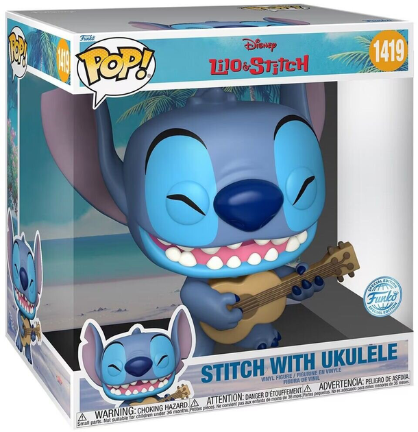 Фігурка Funko Pop! Disney Stitch with Ukelele Exclusive 25 см (889698767866) - зображення 1