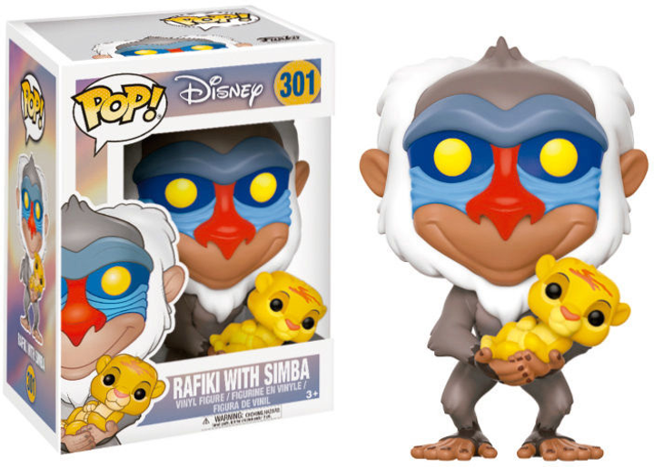 Figurka Funko Pop! Disney The Lion King Rafiki with Simba 9 cm (889698200950) - obraz 1