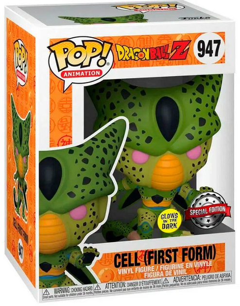 Figurka Funko Pop! Dragon Ball Z Cell First Form Exclusive 9 cm (889698556415) - obraz 1