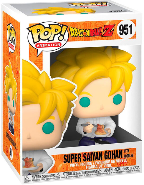 Фігурка Funko Pop! Dragon Ball Z Super Saiyan Gohan with Noodles 9 см (889698486651) - зображення 1