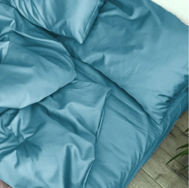 Акція на Наволочка MirSon Light Pro 10-008 Blue Satin 40x60 см від Rozetka