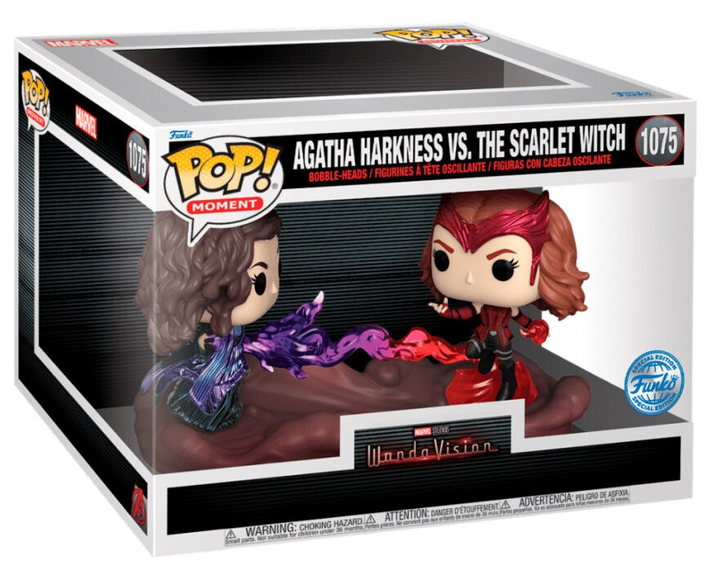 Набір фігурок Funko Pop! Moment Marvel WandaVision Agatha Harkness Vs The Scarlet Witch Exclusive 2 шт (889698650984) - зображення 2