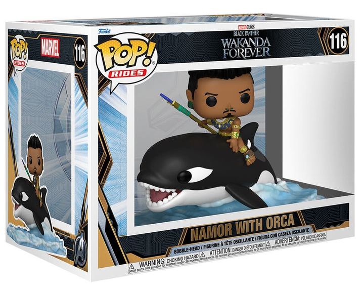 Набір фігурок Funko Pop! Marvel Black Panther Wakanda Forever Namor with Orca (889698667210) - зображення 2