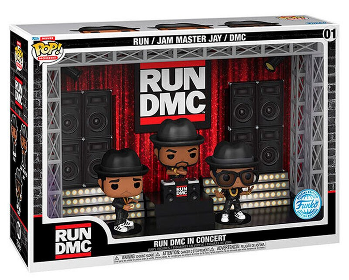 Набір фігурок Funko Pop! Moments Deluxe Run DMC in Concert Exclusive (889698684026) - зображення 2