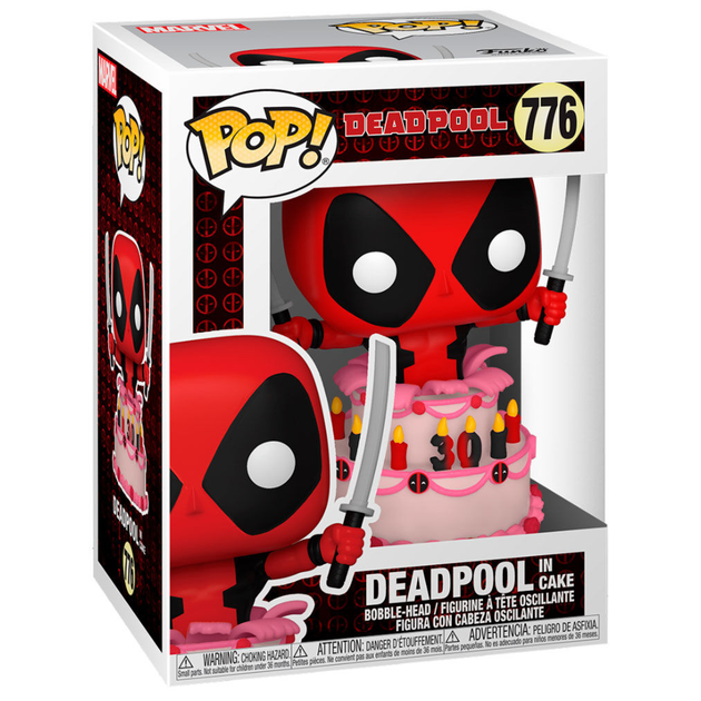 Figurka Funko Pop! Marvel Deadpool 30th Deadpool in Cake 9 cm (889698546546) - obraz 2