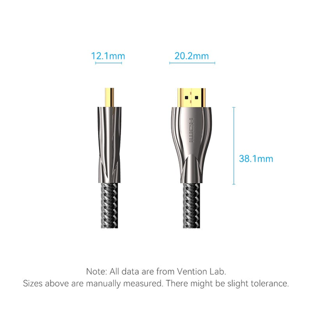 Кабель Vention HDMI-HDMI, 1.5 m, v2.0, 4K 60Hz (ALMBG) - изображение 4