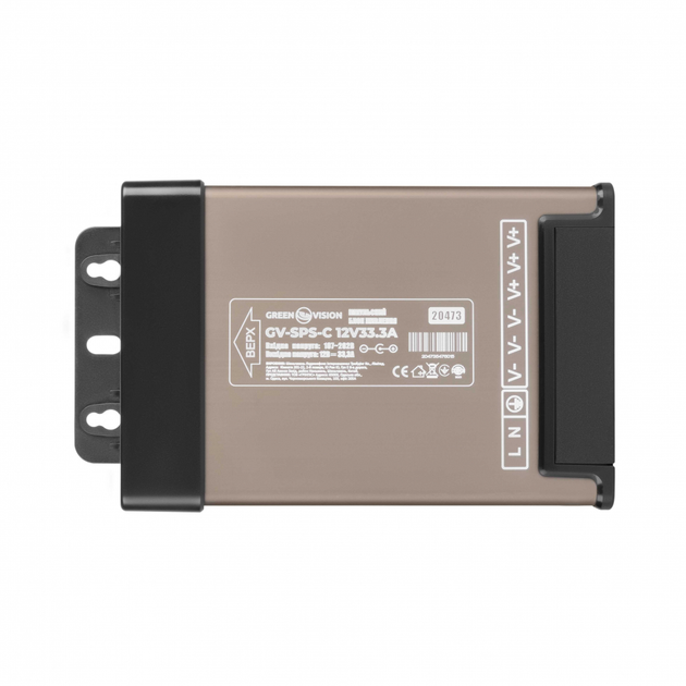 Імпульсний блок живлення LogicPower GV-SPS-C 12V33.3A 400W - изображение 2
