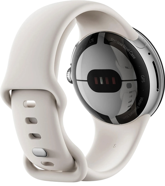 Смарт-годинник Google Pixel Watch LTE 41mm Polished SIlver/Chalk (GA04301-DE) - зображення 3