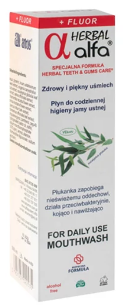 Ополіскувач Atos Alfa Herbal Fluor+ трав'яний 500 мл (5907437022535) - зображення 3