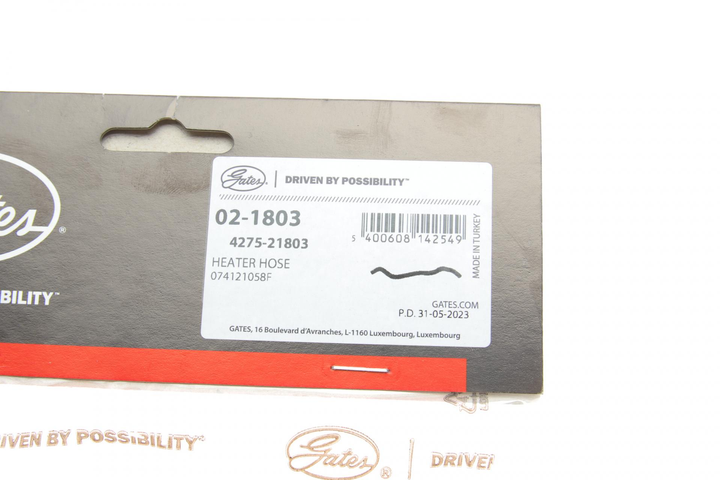 Патрубок радіатора VW T4 2.4D/2.5TDI 90-03 - 02-1803 GATES - зображення 2