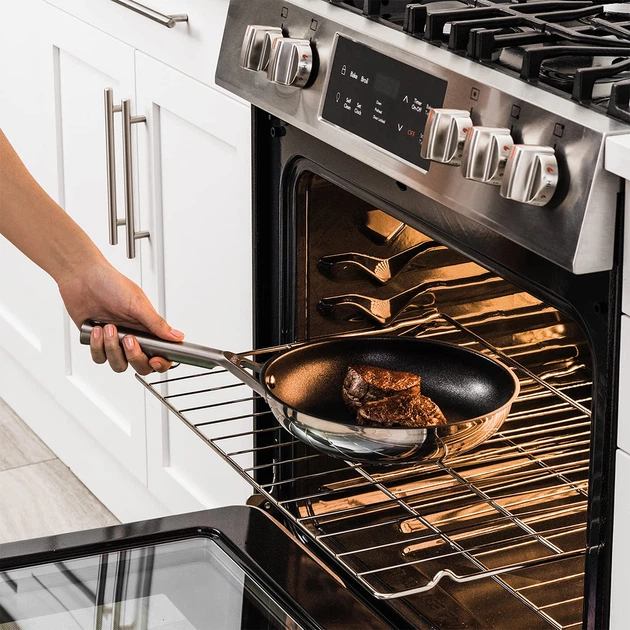 Patelnia Ninja Zerostick ze stali nierdzewnej 28 cm (622356250221) - obraz 5