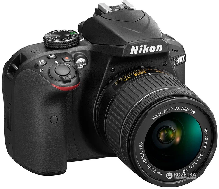 Фотоаппарат Nikon D3400 AF-P 18-55mm f/3.5-5.6G VR Kit Black