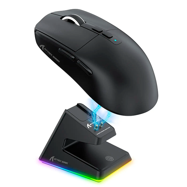 Беспроводная игровая мышка Attack SHARK X6 (26000DPI, 2.4G, BT5.2, Type ...
