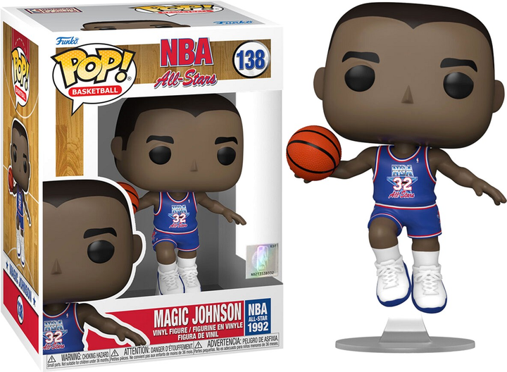 Figurka Funko Pop! NBA All Star Magic Johnson 1992 9 cm (889698593731) - obraz 3