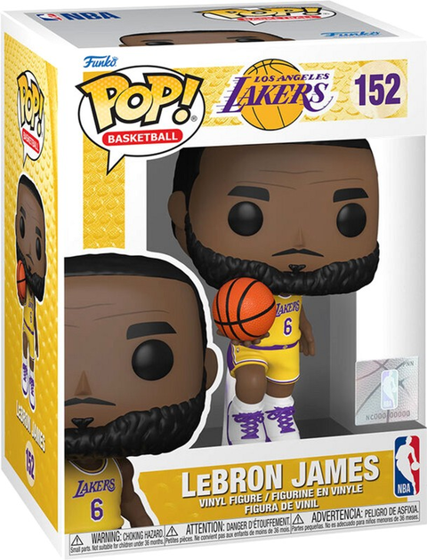 Фігурка Funko Pop! NBA Los Angeles Lakers LeBron James 9 см (889698657921) - зображення 1