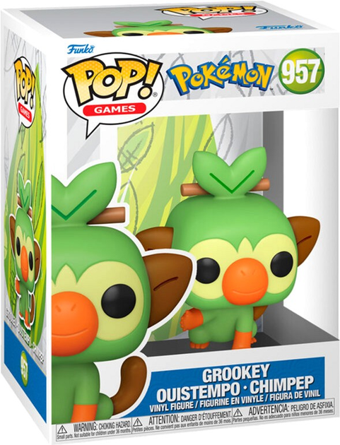 Фігурка Funko Pop! Pokemon Grookey 9 см (889698709767) - зображення 1